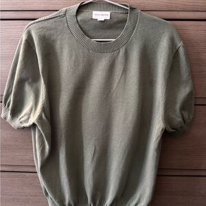 Spier and Mackay Knit Tee Sage Medium